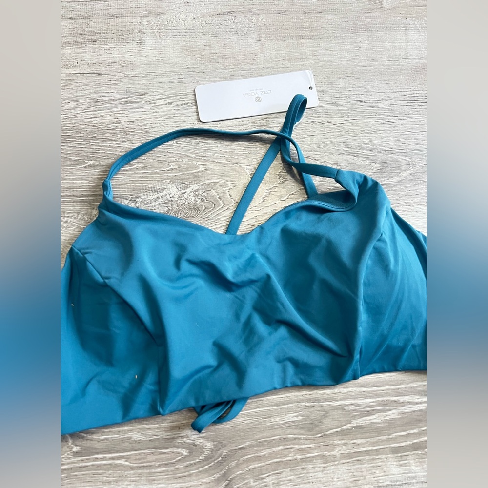CRZ YOGA Vivid Blue Swimsuit Top